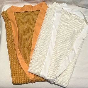 Sheer Fishnet Deep V Tunics Size XL